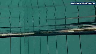 flashing those bright tits underwater... everyone's getting so horny right?