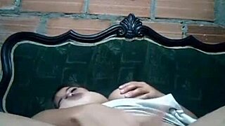 😏 Shy young latina with big tits masturbates to orgasm... so hot! 🔥💦