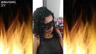 jade's huge natural tits and juicy shaved pussy up close