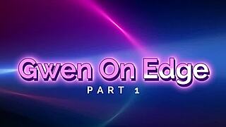 Ever wonder how long Gwen can hold back before exploding in oily bondage bliss?