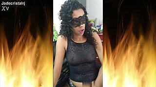 jade's huge natural tits and juicy shaved pussy up close