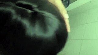 damn that schoolgirl sneaks a quickie fuck with classmate in bathroom pov