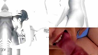 hey jav babe this busty asian gets double penetrated and creampied hard