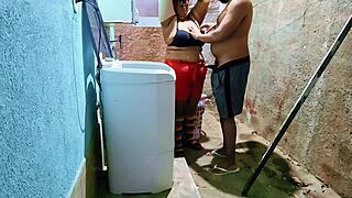 stepdad fucks his stepdaughter in the backyard and cums twice in her mouth