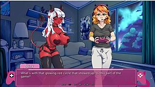 DEMONS RISE for futa lesbian monster action in this visual novel demo!!