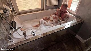 Bella Mur's busty blonde ass takes passionate hard anal ride!