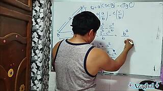 WOW! 2 Sexy Math Teachers Teach Tangent and Cotangent with Hot Action!