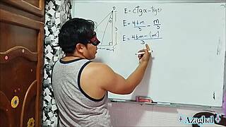 WOW! 2 Sexy Math Teachers Teach Tangent and Cotangent with Hot Action!