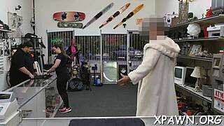 exhibitionist amateur bends over, sucks big cock then takes doggystyle pounding