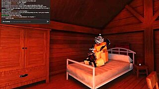 Roblox elf slut's tiny body stretches around daddy's big girthy cock roughly