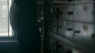 that horny police captain loves flashing his huge cock at cute blonde dakota fanning at work