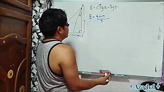 WOW! 2 Sexy Math Teachers Teach Tangent and Cotangent with Hot Action!