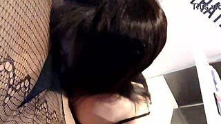 Andrea Rojo Sucks Latina Shemale Prostitute Duo