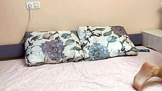 Wife in Tight Erotic Bodysuit Rides Husband's Monster Cock Cowgirl Style Relentlessly