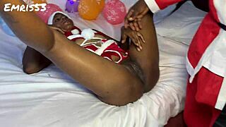 Monster Cock Delivers Christmas Hardcore Pussy Pounding