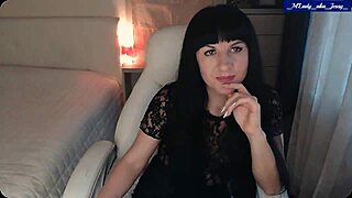 oh mlady jessy in lingerie teases nipples clit and vibes her pussy so sexy