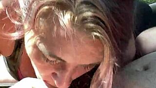 streetwalker hooks john for bbbj then gulps his hot load fresh