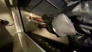 Risky public flashing sloppy deepthroat footjob rimming in elevator