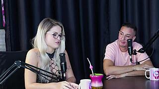 Ex-cop tati weg in sheer red lingerie paid bills for bisexual bdsm swing