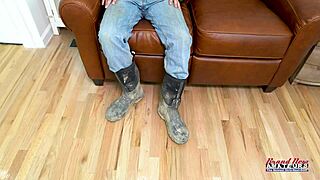 Busty Nerdy Kay Lee Drilled in Twat and Backdoor Before Jizz Swallow