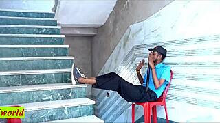 beautiful bhabhi moans cheating with guard's cock in dirty hindi talk