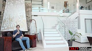 Lauren Phillips delivers perfect blowjob before hot stepmom takes huge cock for intense hardcore pounding with big tits bouncing