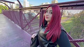 ran into best friend on street fucked her big ass cum on cute face