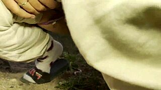 Watch Me Piss Publicly in Woods Then Wipe Juicy Pussy Closeup POV Dare You?