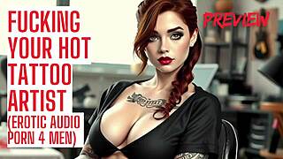 Fucking My Tattoo Artist Raw While She Moans Dirty JOI Instructions