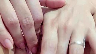 brazilian milf fingers wet pussy loving every stroke