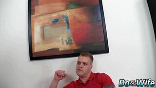 Blonde wife nataly makes her hubby watch her get fucked hard