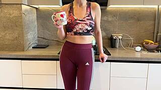 Mystepmom brings her milf friend to pop my cherry pov creampie