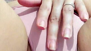 brazilian milf fingers wet pussy loving every stroke