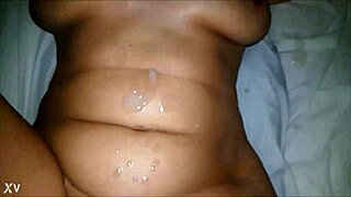 What happens when massive cumshot hits in private amateur slow motion?