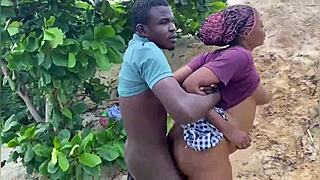 pornstar enjoys rough monster cock pounding near the beach until squirting orgasm