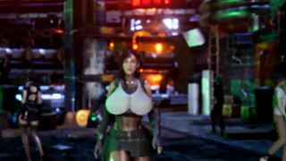 Tifa's Big Ass and Tits Bounce in Interracial Gangbang Orgy with Monster Cocks