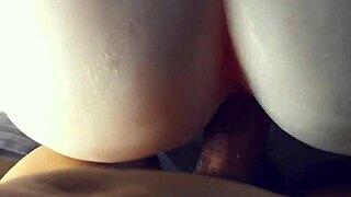 Quickie Doggystyle Creampie into Tight Oiled Fuck Doll's Gaping Sexy Ass