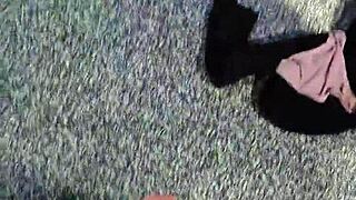 wife strips after beer pong loss then sucks hubby's cock eagerly