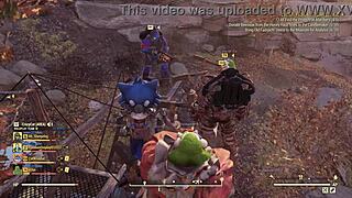 Crazycat Fucks Eight Horny Virgins Hard in Fallout 76 Game World