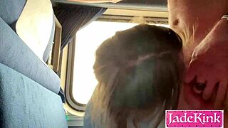 cabin girl, wanna get roughly fucked by this stranger's monster cock on the train?