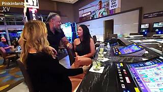 date night spirals into wild threesome pounding session