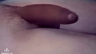 wanna watch me lick daddy's nipple till his huge cock explodes cum?