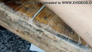 Sweet Indian bhabhi rides big dick anal creampie in rich ass.