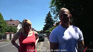 I crave cumshots drenching my chubby tits in van backseat