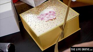 Stunning Blonde Milf In Nylons Fingers Clit To Explosive Orgasm