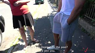 I crave cumshots drenching my chubby tits in van backseat