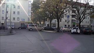 discover kaiserstraße hanover's vibrant sights as european tourist wanders german streets