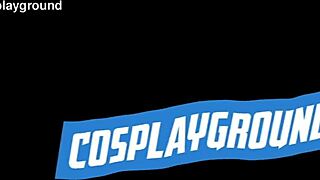 jade kush plays chun li chained up taking two monster cocks doggystyle cowgirl cumshots