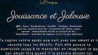French cuck hubby strokes to wife's jouissance jealousy joi audio tease
