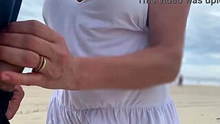 i busted hard from busty milf stranger's public handjob cumshot